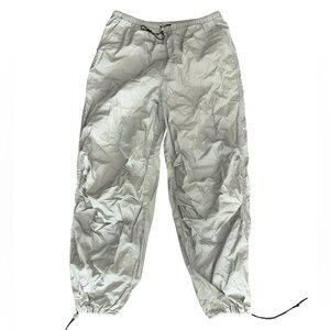 H&M Divided Pale Green Parachute Pants Size XS